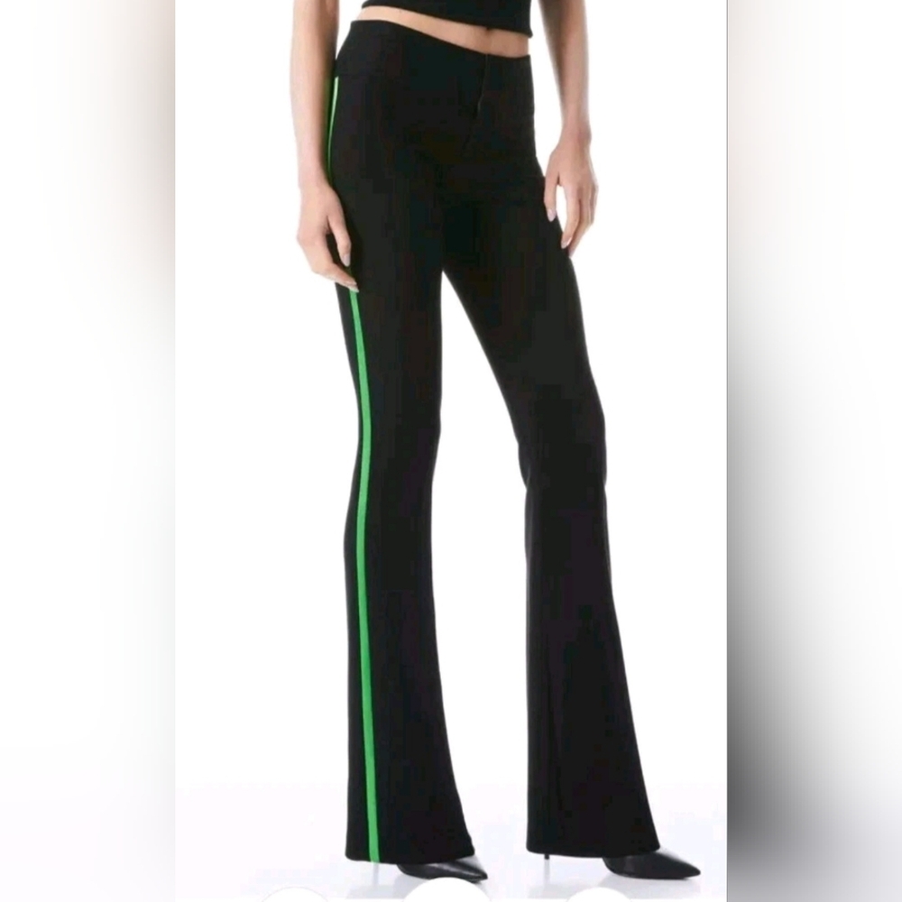 Alice + Olivia heidi halter crop top and bootcut pant matching Set Size 2 - Picture 7 of 15